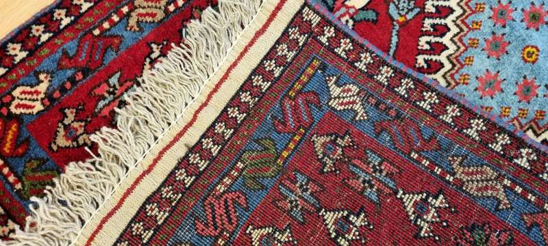 Very Fine Persian Yalemeh Carpet 100cm x 60cm Hand Knotted