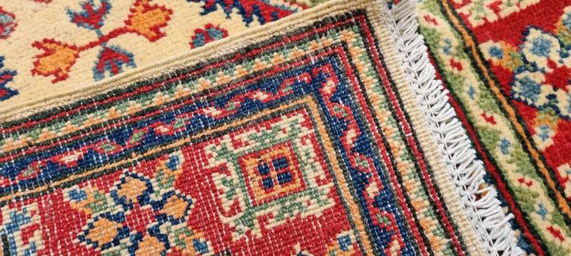 Afghan Kazak Carpet 240cm x 79cm Hand Knotted