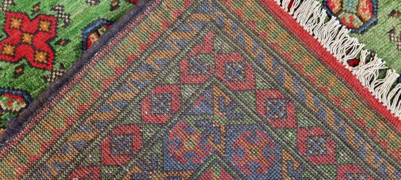 Afghan Turkaman Carpet 237cm x 172cm Hand Knotted