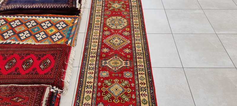 Afghan Kazak Carpet 578cm x 82cm Hand Knotted