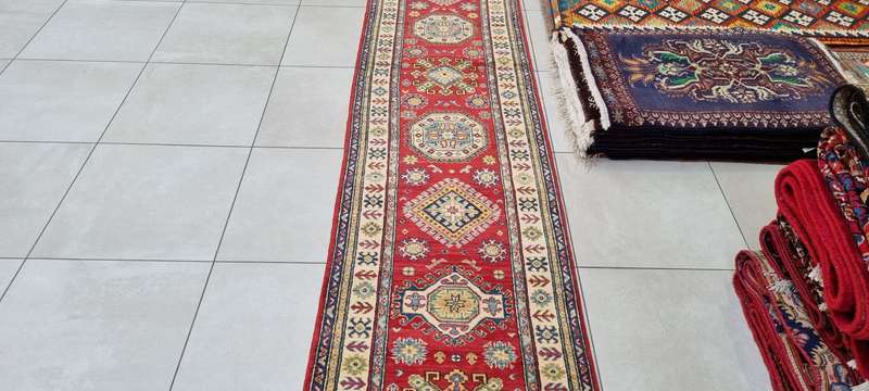 Afghan Kazak Carpet 578cm x 82cm Hand Knotted