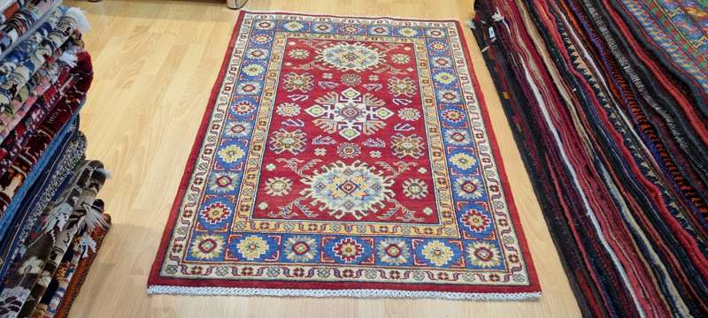 Afghan Kazak Carpet 148cm x 100cm Hand Knotted