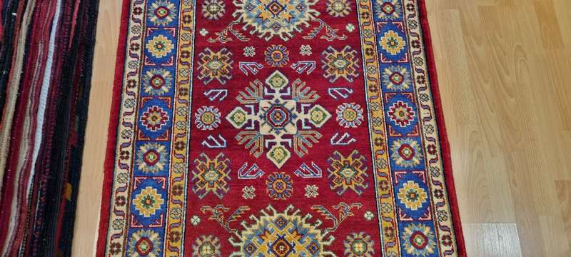 Afghan Kazak Carpet 148cm x 100cm Hand Knotted