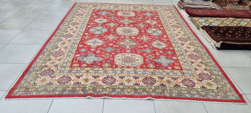 Afghan Kazak Carpet 394cm x 293cm Hand Knotted