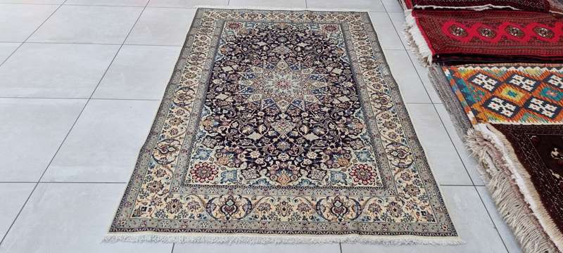 Very Fine Persian Nain Carpet (6LA) 210cm x 130cm Hand Knotted