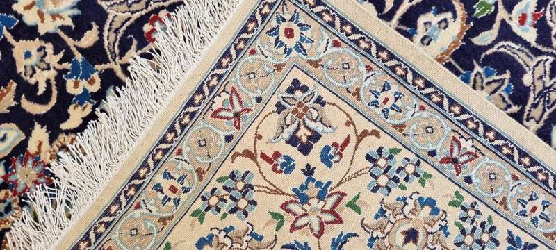 Very Fine Persian Nain Carpet (6LA) 210cm x 130cm Hand Knotted