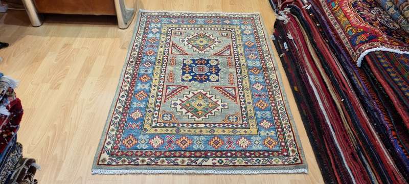 Afghan Kazak Carpet 148cm x 100cm Hand Knotted