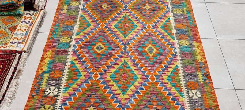 Afghan Chobi Kilim 246cm x 167cm Hand Made