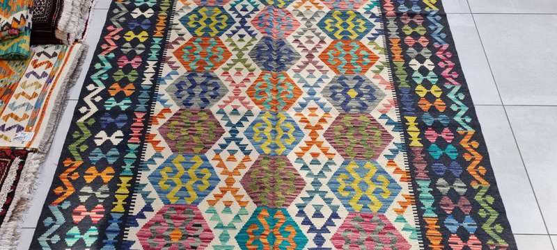 Afghan Chobi Kilim 246cm x 179cm Hand Made