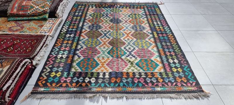 Afghan Chobi Kilim 246cm x 179cm Hand Made