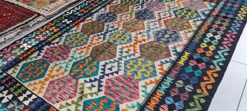 Afghan Chobi Kilim 246cm x 179cm Hand Made