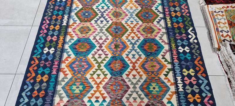 Afghan Chobi Kilim 247cm x 176cm Hand Made