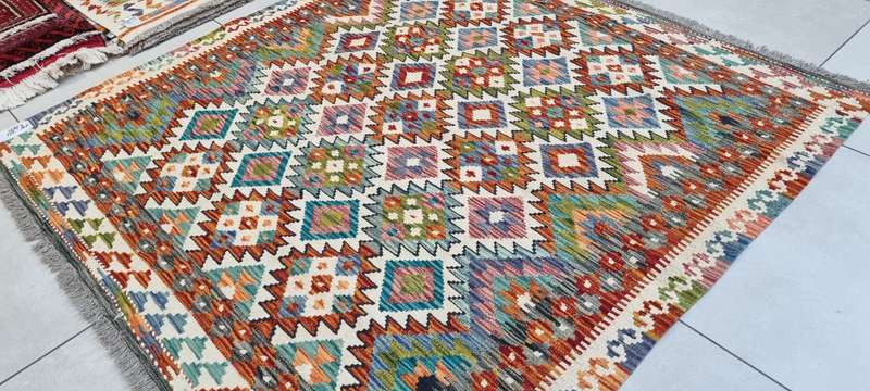 Afghan Chobi Kilim 152cm x 149cm Hand Made