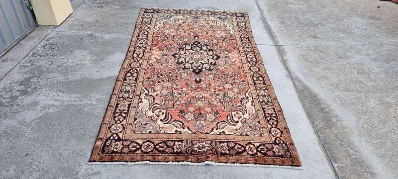 Persian Hamadan Carpet 282cm x 148cm Hand Knotted