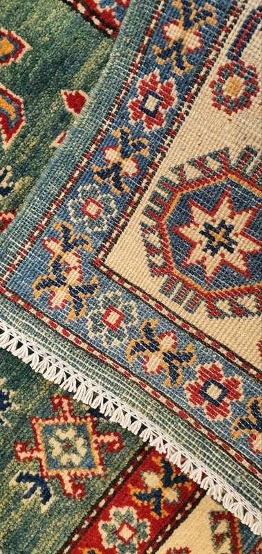 Afghan Kazak Carpet 210cm x 150cm Hand Knotted