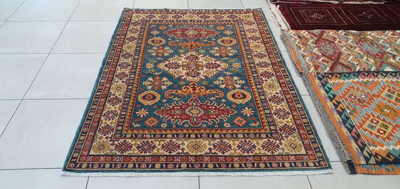 Afghan Kazak Carpet 210cm x 150cm Hand Knotted