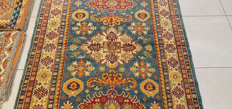 Afghan Kazak Carpet 210cm x 150cm Hand Knotted