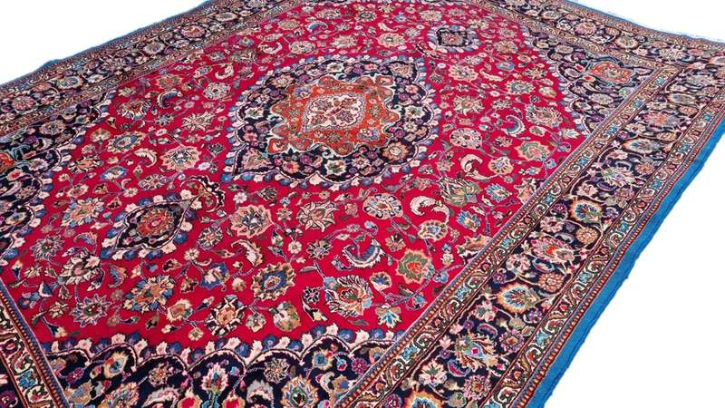 Vintage Persian Mashhad Carpet  387cm x 295cm Hand Knotted