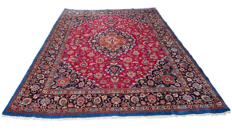 Vintage Persian Mashhad Carpet  387cm x 295cm Hand Knotted