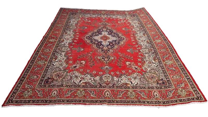 Vintage Persian Tabriz Carpet  390cm x 305cm Hand-Knotted