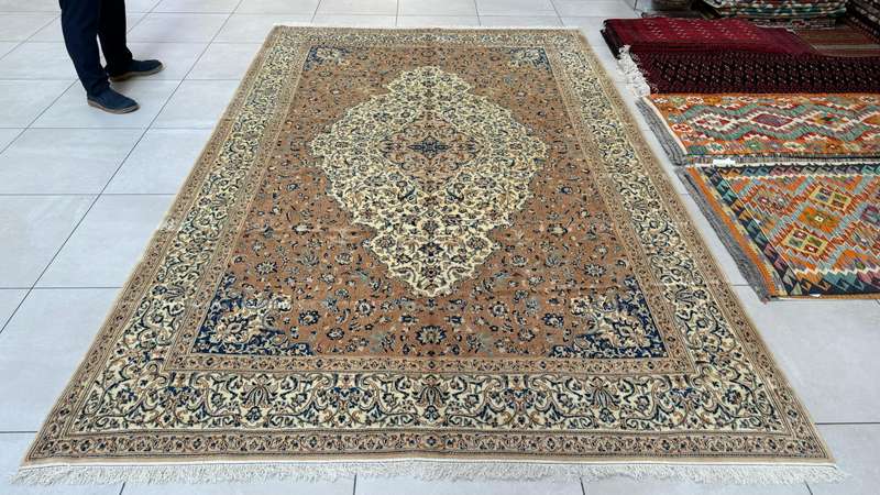 Very Fine Persian Nain Carpet 345cm x 220cm Hand Knotted