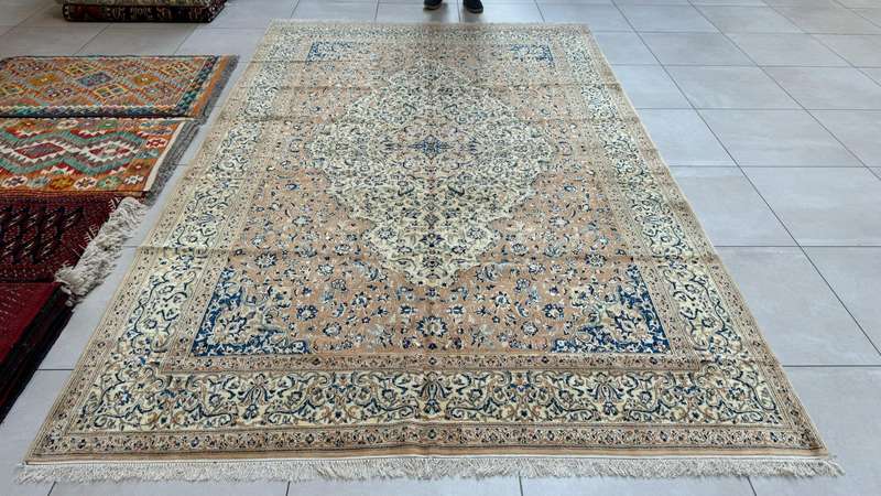 Very Fine Persian Nain Carpet 345cm x 220cm Hand Knotted