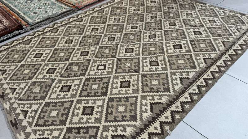 Afghan Chobi Kilim 252cm x 188cm Hand Made