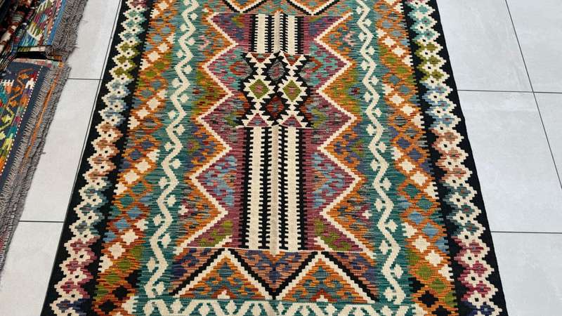 Afghan Chobi Kilim 200cm x 150cm Hand Made