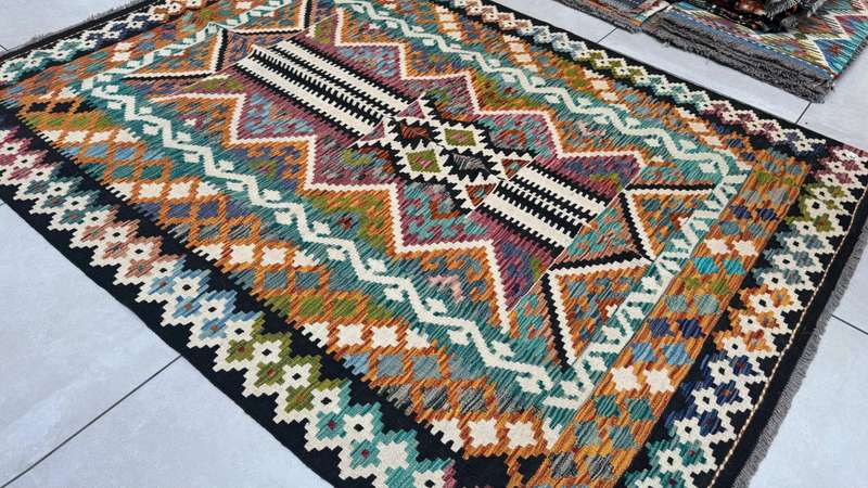 Afghan Chobi Kilim 200cm x 150cm Hand Made