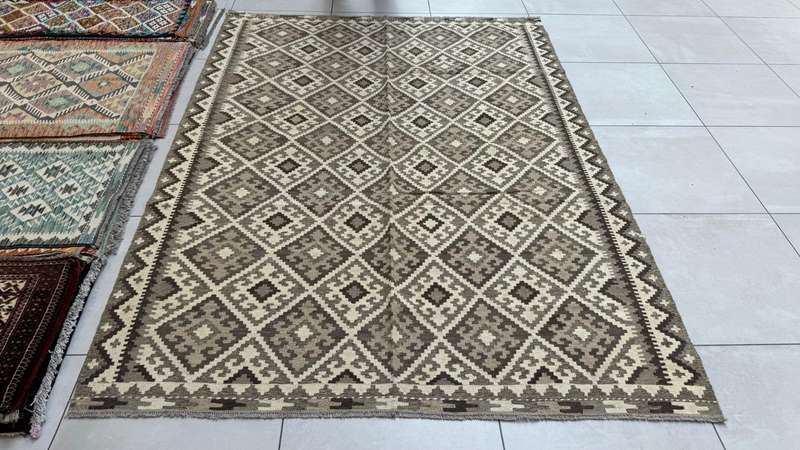 Afghan Chobi Kilim 252cm x 188cm Hand Made