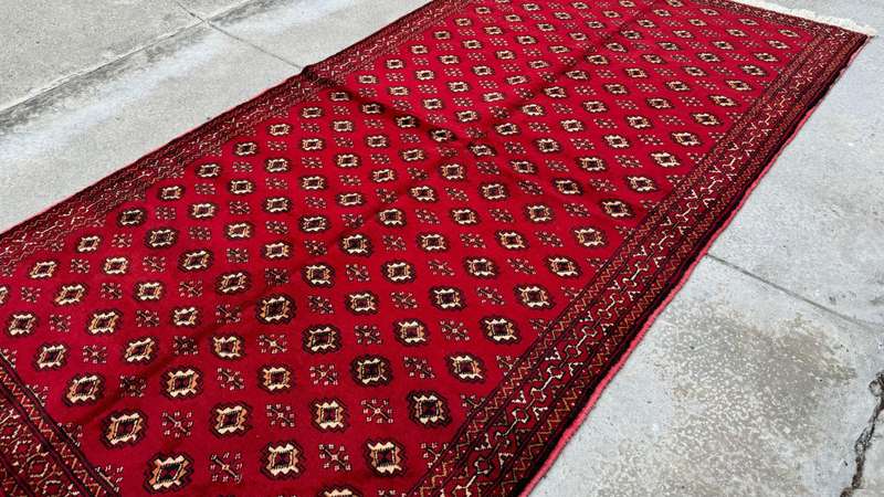 Vintage Persian Kurdi Carpet 274cm x 146cm Hand Knotted
