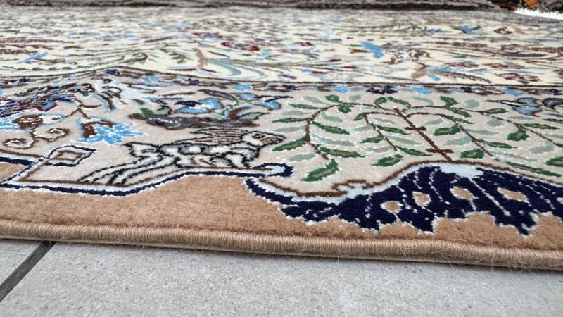 Very Fine Persian Nain Carpet (6LA) 157cm x 117cm Hand Knotted
