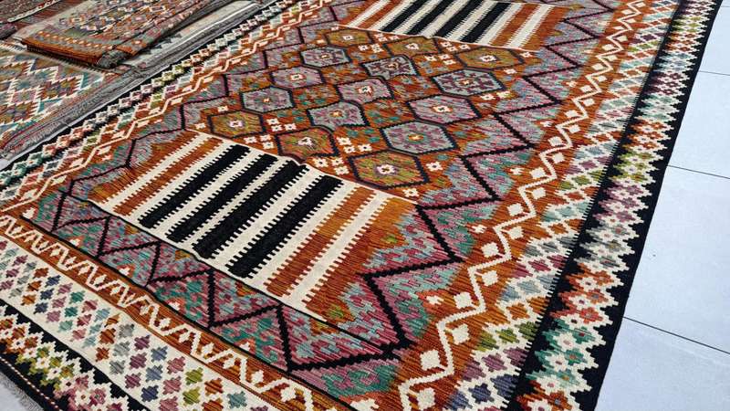 Afghan Chobi Kilim 300cm x 214cm Hand Made