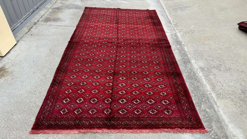 Vintage Persian Kurdi Carpet 274cm x 146cm Hand Knotted