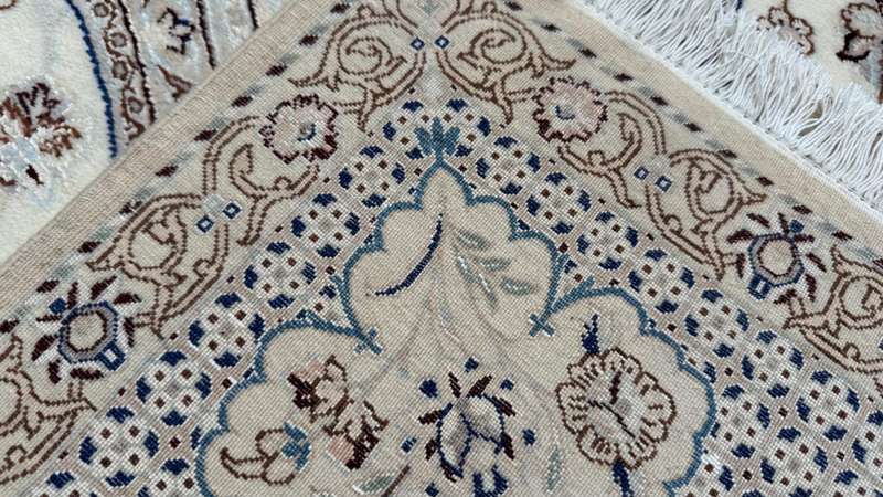 Very Fine Persian Nain Carpet (6LA) 267cm x 162cm Hand Knotted