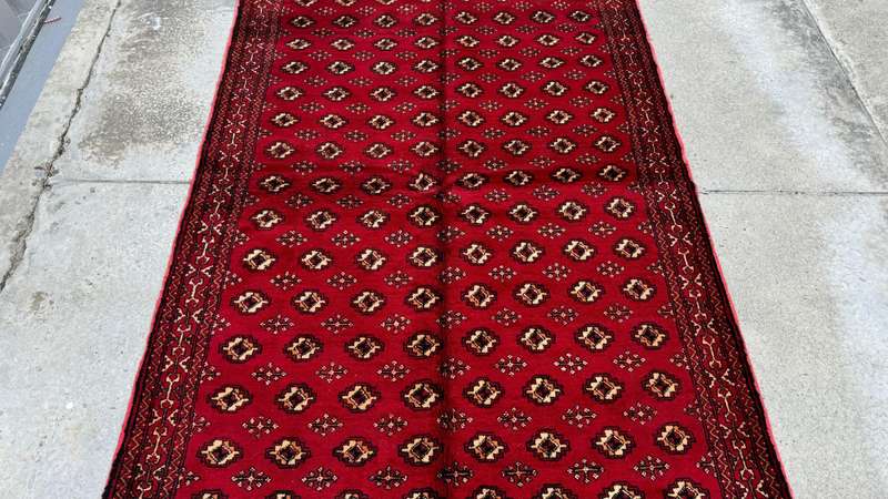 Vintage Persian Kurdi Carpet 274cm x 146cm Hand Knotted