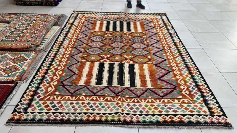 Afghan Chobi Kilim 300cm x 214cm Hand Made