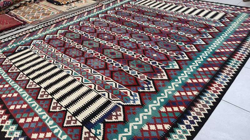 Afghan Chobi Kilim 396cm x 310cm Hand Made