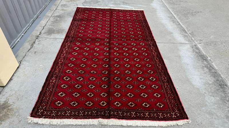 Vintage Persian Kurdi Carpet 274cm x 146cm Hand Knotted