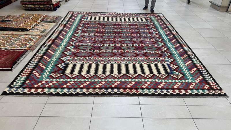 Afghan Chobi Kilim 396cm x 310cm Hand Made