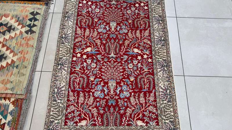 Very Fine Persian Nain Carpet (6LA) 152cm x 102cm Hand Knotted