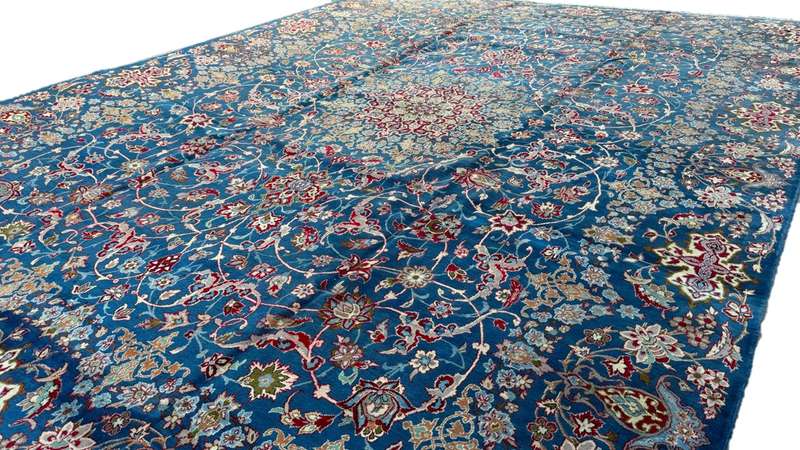 Vintage Persian Kashan Carpet 495cm x 350cm Hand Knotted