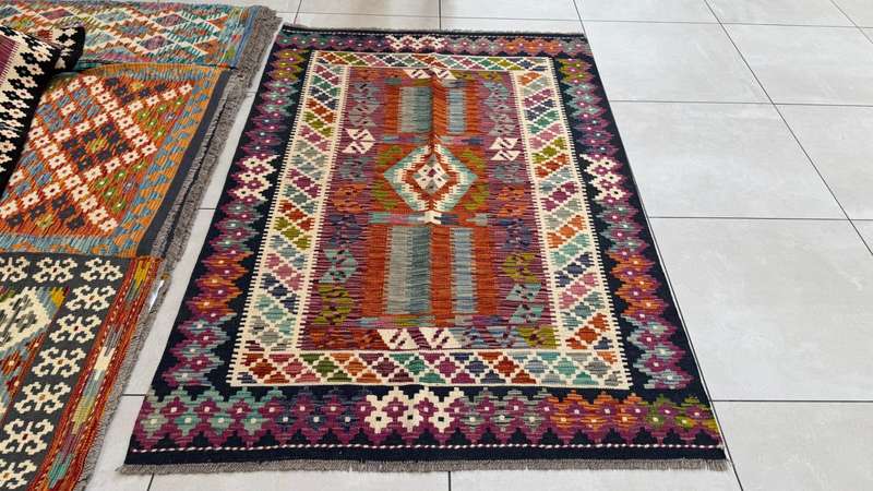 Afghan Chobi Kilim 180cm x 125cm Hand Made