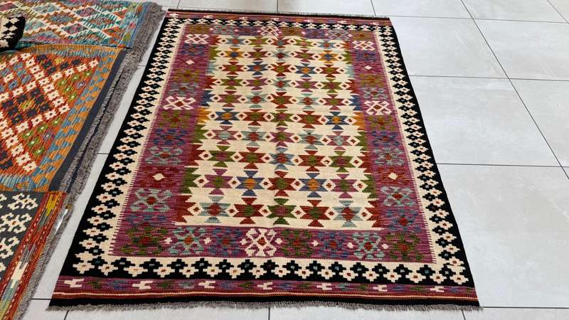 Afghan Chobi Kilim 177cm x 131cm Hand Made