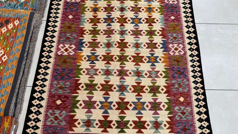Afghan Chobi Kilim 177cm x 131cm Hand Made