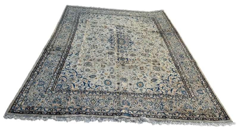 Vintage Persian Kashan Carpet 366cm x 290cm Hand Knotted