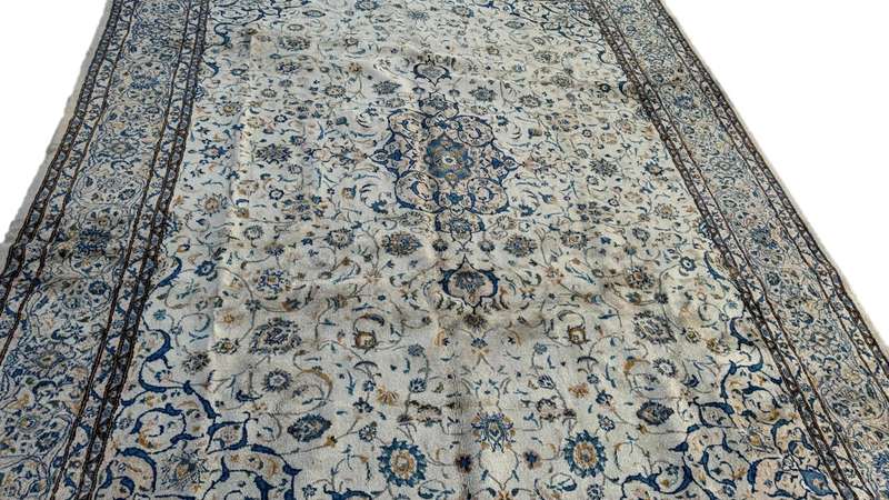 Vintage Persian Kashan Carpet 366cm x 290cm Hand Knotted