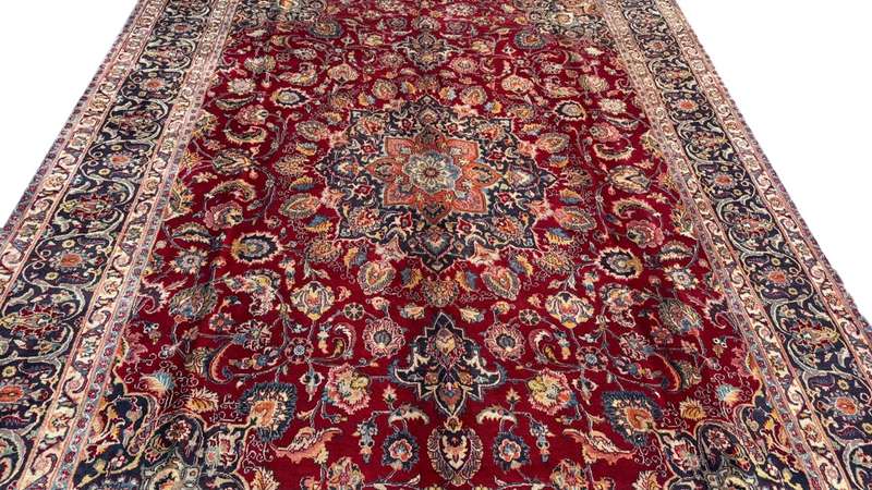 Persian Mashhad Carpet 396cm x 290cm Hand Knotted