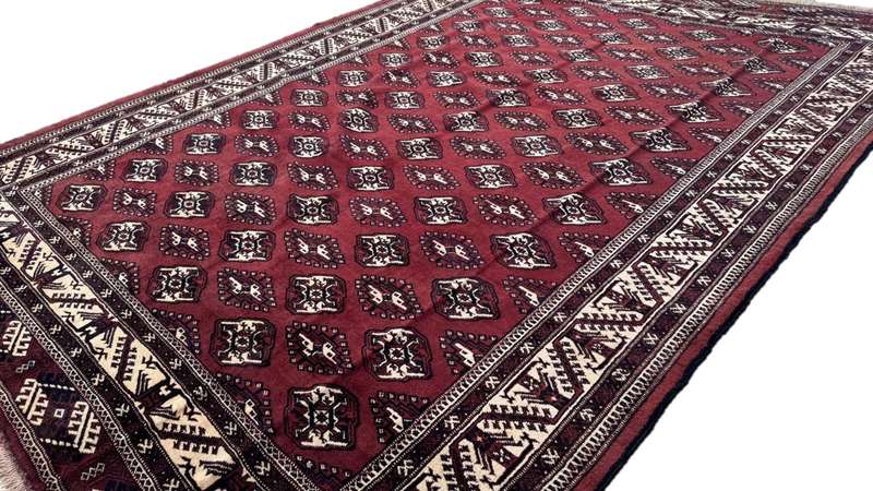 Persian Turkaman Carpet 380cm x 290cm Hand Knotted