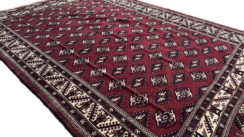 Persian Turkaman Carpet 380cm x 290cm Hand Knotted